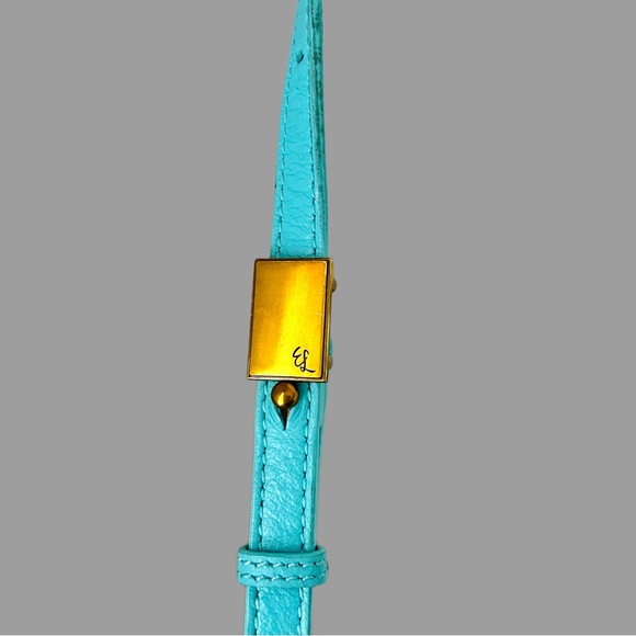 ELLIOTT LUCCA Women's Perforated Leather Crossbody Bucket Bag - Picture 8 of 13